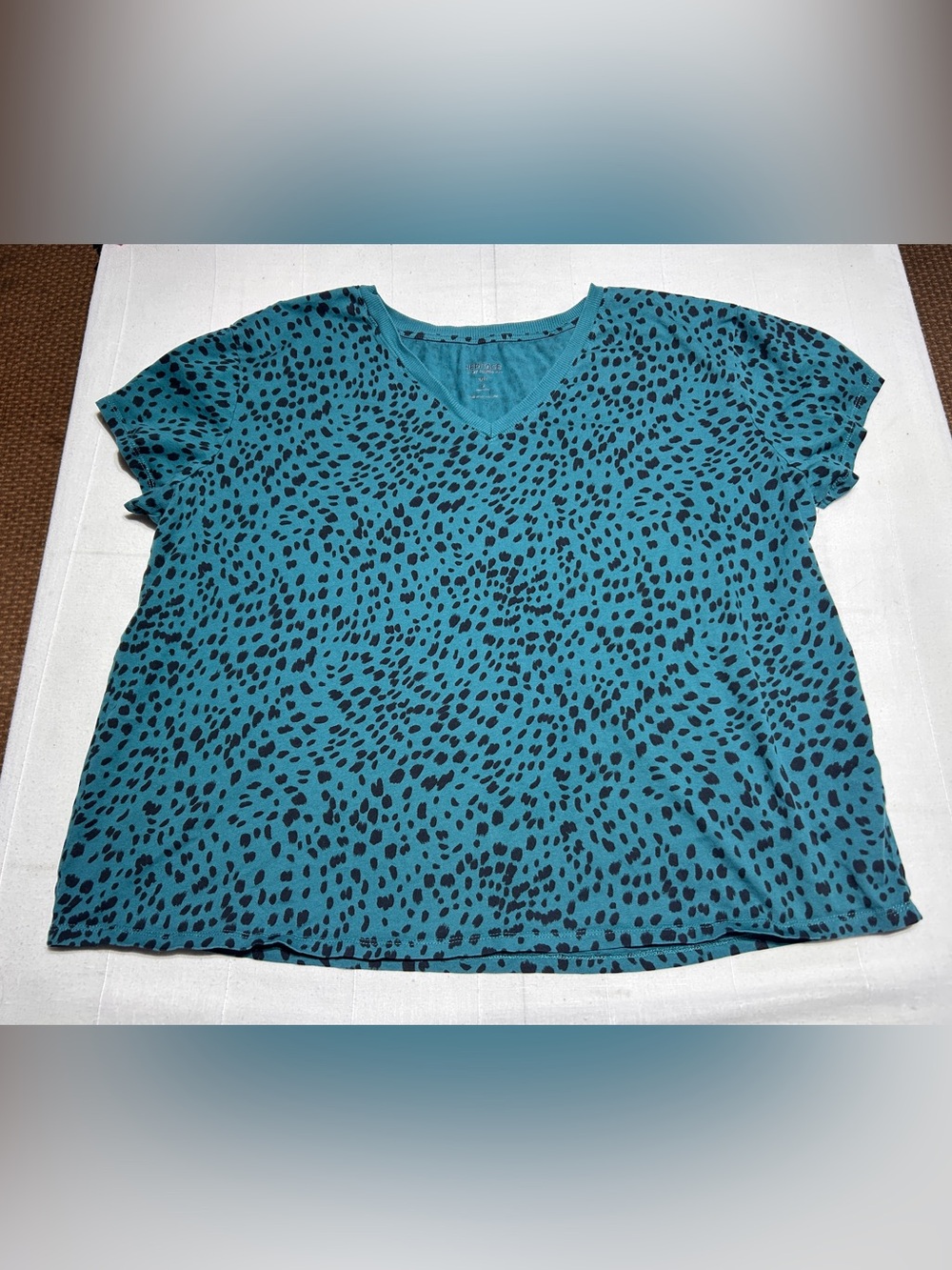 Torrid Teal V-Neck T-Shirt